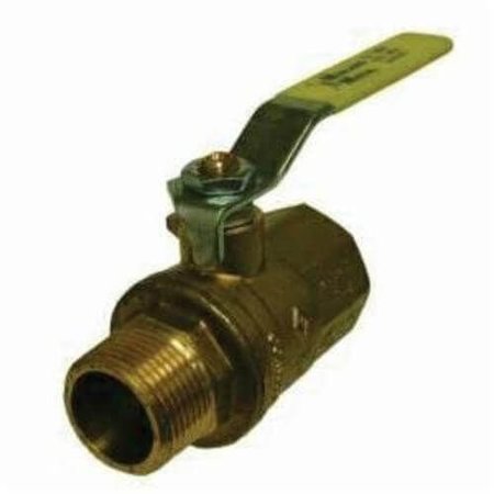 MIDLAND METAL Ball Valve, 14 Nominal, MIP x FIP, 600 psi WOG, 150 psi WSP, 20 to 248 deg F, Full Port, Media C 948101